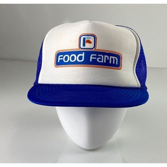 OTTO Other - Vintage Otto Food Farm Snapback Trucker Hat Cap Adult Adjustable Blue White